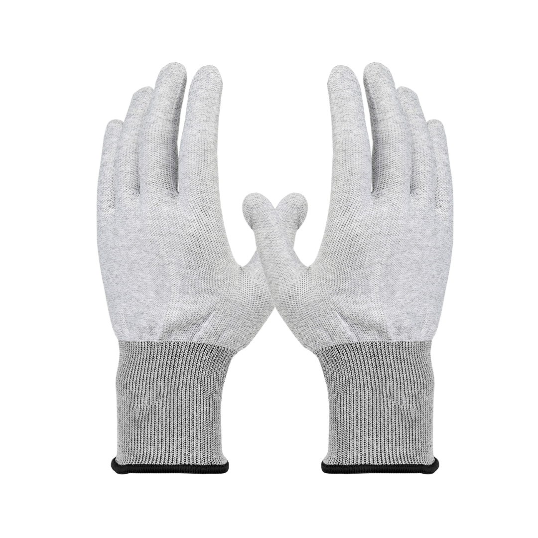 قفاز ألياف كربون رمادي